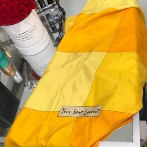 Yves st Laurent authentic 100% silk scarf